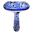 Mexican Talavera Pedestal Sink Veracruz